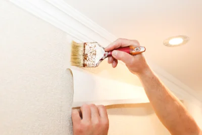 Pose de papier peint à Saint-Étienne — revêtements muraux et toiles de verre
